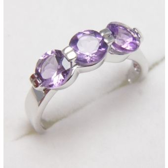 Hõbesõrmus-925/ame/3-2,25 ct 4,40g