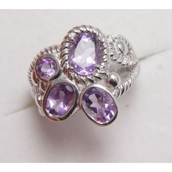 Hõbesõrmus-925/ame/4-2,7 ct 6,04g