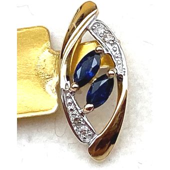 Kuldripats-585 br.0,02ct w/si saf.0,30ct 0,70g