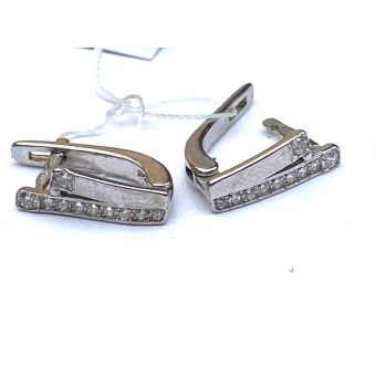 Hõbekõrvarõngad-925 fianiit 1,87g