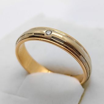 Kuld-585 abielusõrmus br0,03chsi1 5.11g