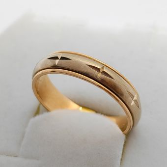 Kuld-585 abielusõrmus 4,24g