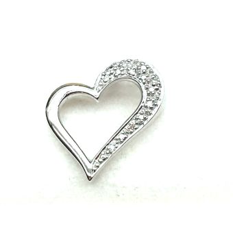 Kuldripats-585 valge,teemandid 1.42g