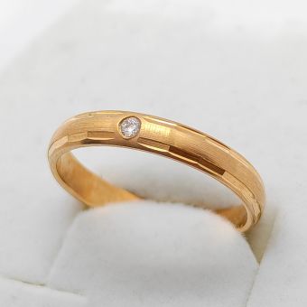 Kuld-585 abielusõrmus br.0.035ct.3.11g