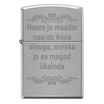 Zippo tulemasin naera & maailm