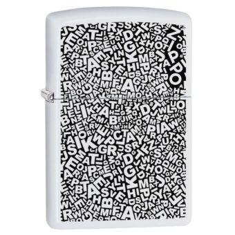 Zippo tulemasin, pf20 zl scattered letters design