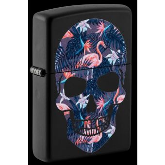 Zippo tulemasin flamingo skull design