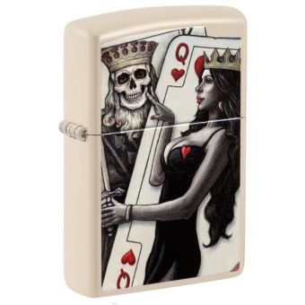 Zippo tulemasin skull king queen beaty design